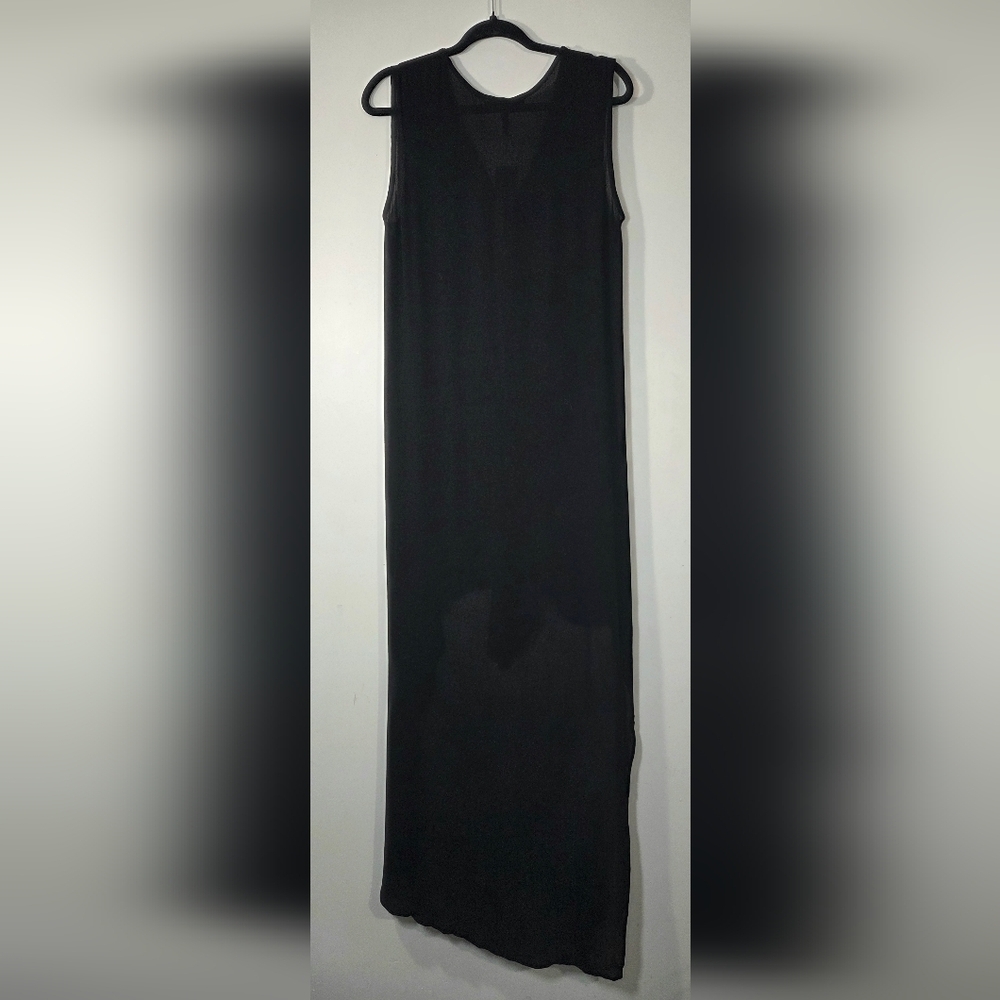 BCBGMAXAZRIA TARA CASCADE RUFFLE SHIFT DRESS. - Picture 4 of 7